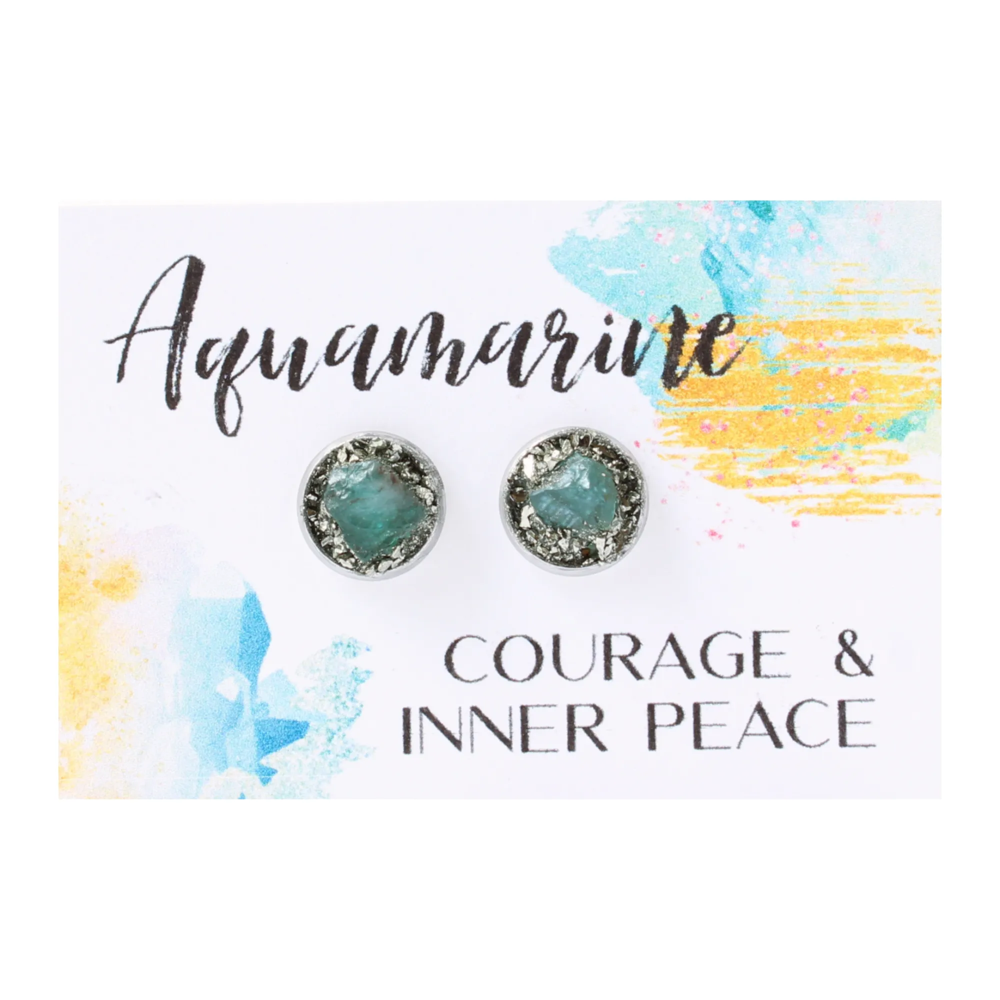 Aquamarine Stud Earrings