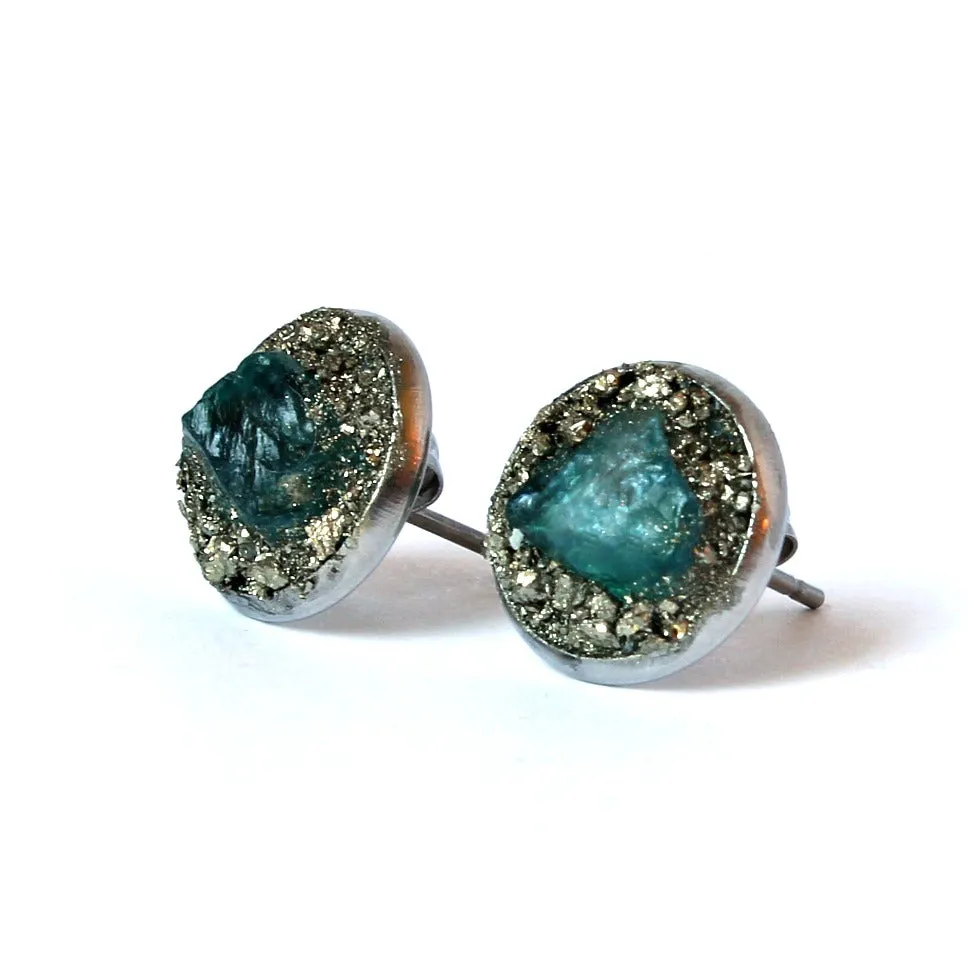 Aquamarine Stud Earrings