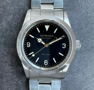 Armida A6 36mm gilt printing and hands Watch