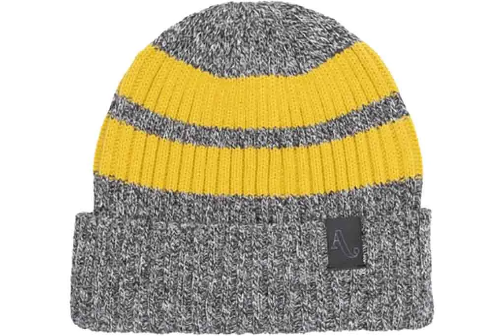 Autumn Simple Rugby Beanie Black Marl