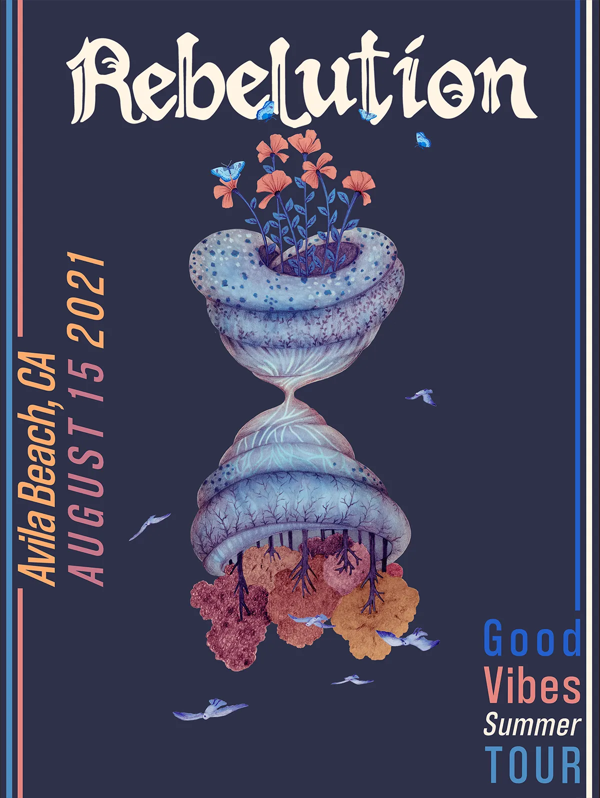 Avila Beach, CA - August 15, 2021 Event Poster