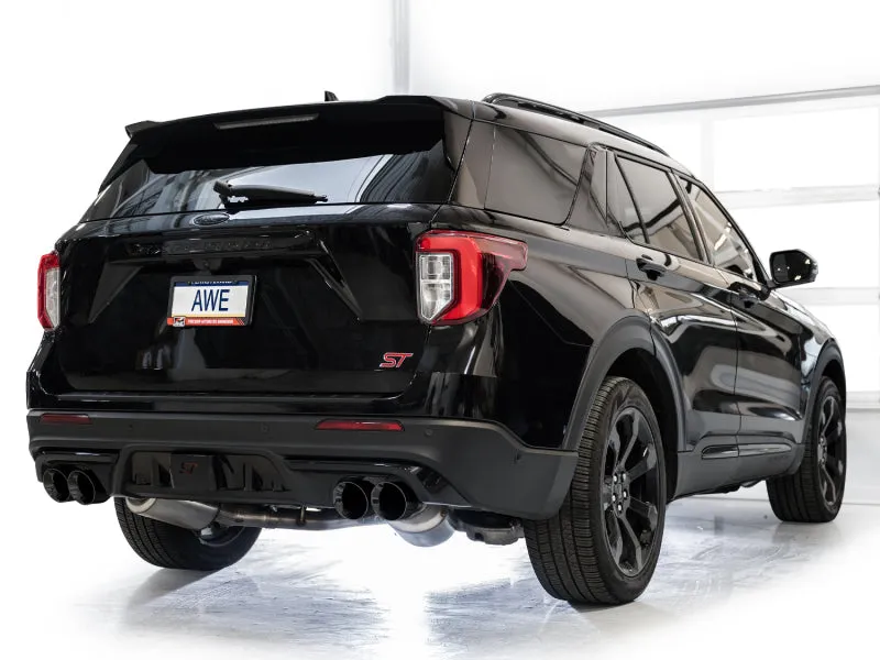 AWE Tuning 2020  Ford Explorer ST Touring Edition Exhaust w/ Diamond Black Tips