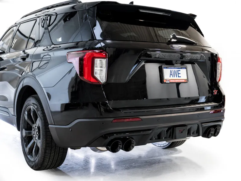 AWE Tuning 2020  Ford Explorer ST Touring Edition Exhaust w/ Diamond Black Tips