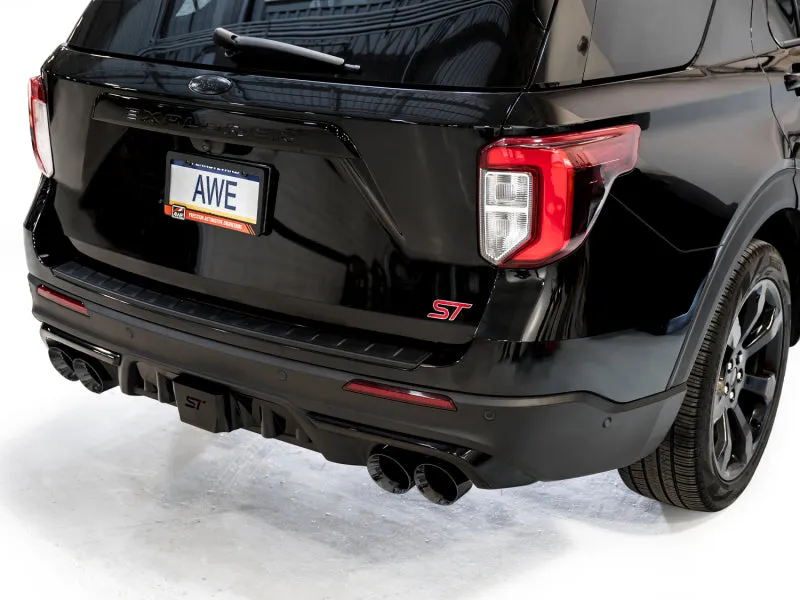 AWE Tuning 2020  Ford Explorer ST Touring Edition Exhaust w/ Diamond Black Tips