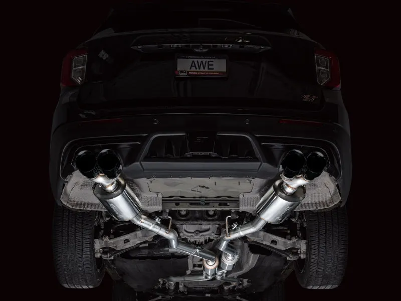 AWE Tuning 2020  Ford Explorer ST Touring Edition Exhaust w/ Diamond Black Tips