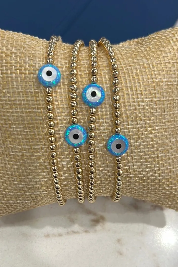 azure evil eye bracelet
