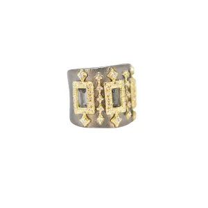 BAGUETTE SPINEL STATEMENT RING