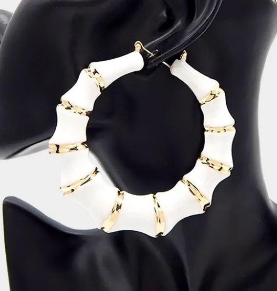 BAMBI HOOP EARRINGS(ROUND)
