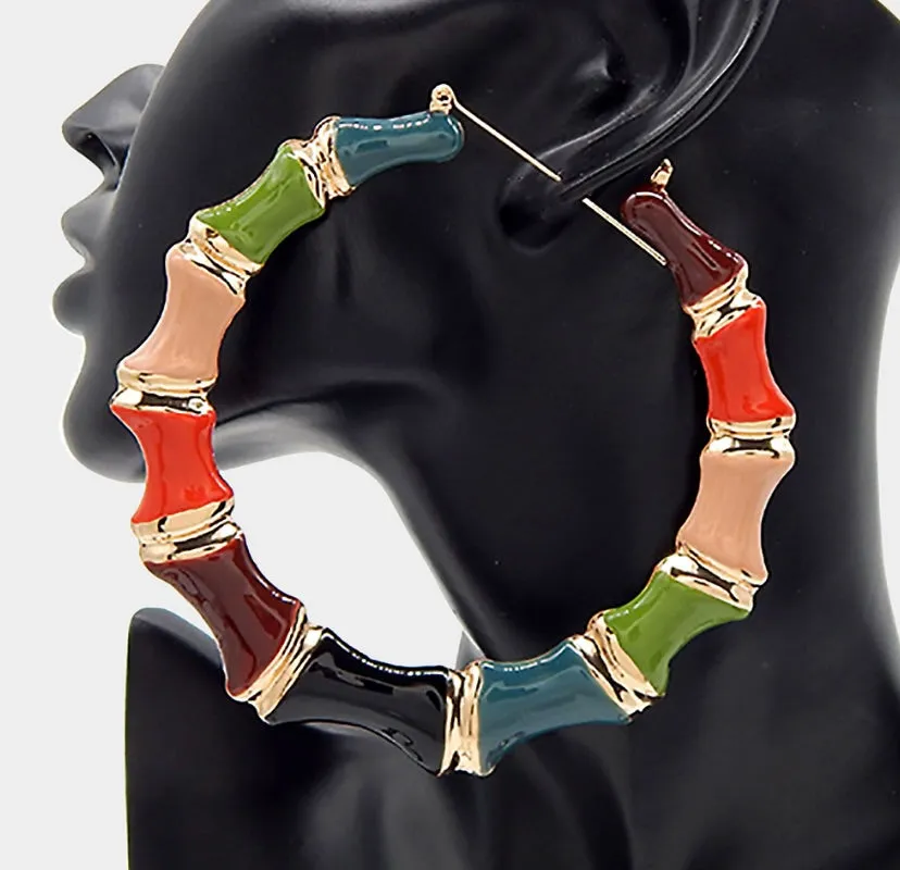 BAMBI HOOP EARRINGS(ROUND)