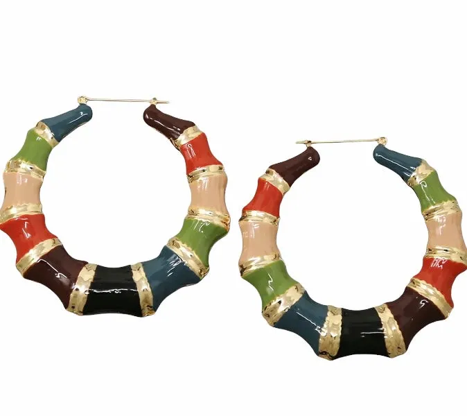 BAMBI HOOP EARRINGS(ROUND)