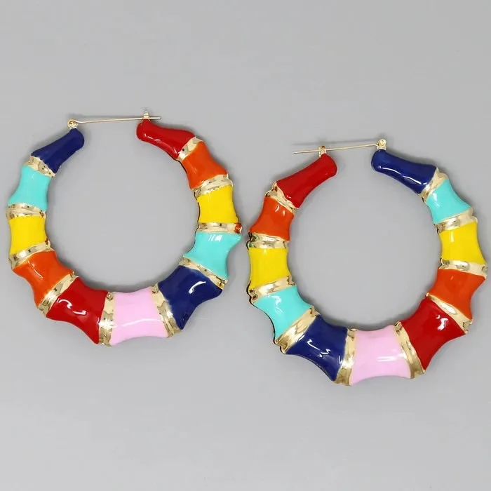 BAMBI HOOP EARRINGS(ROUND)