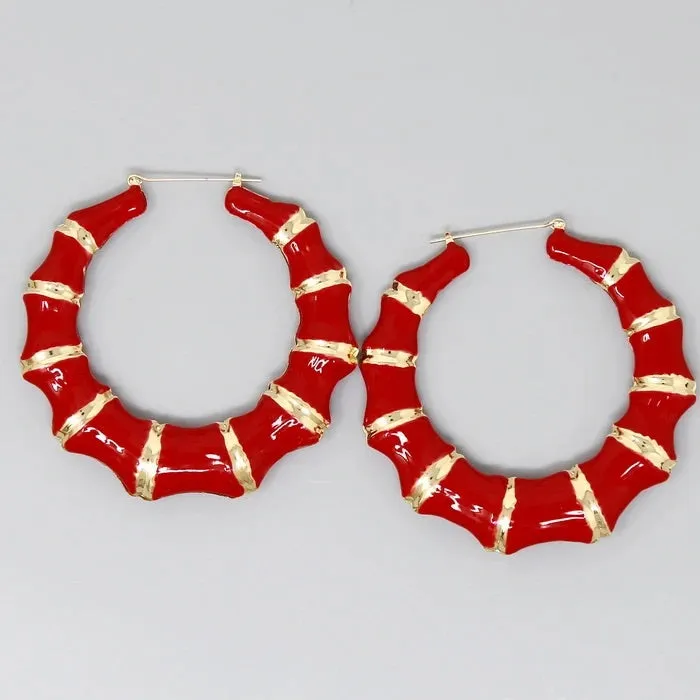 BAMBI HOOP EARRINGS(ROUND)