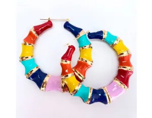 BAMBI HOOP EARRINGS(ROUND)