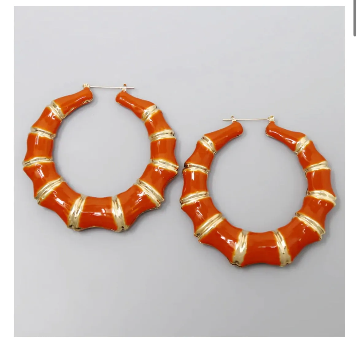 BAMBI HOOP EARRINGS(ROUND)