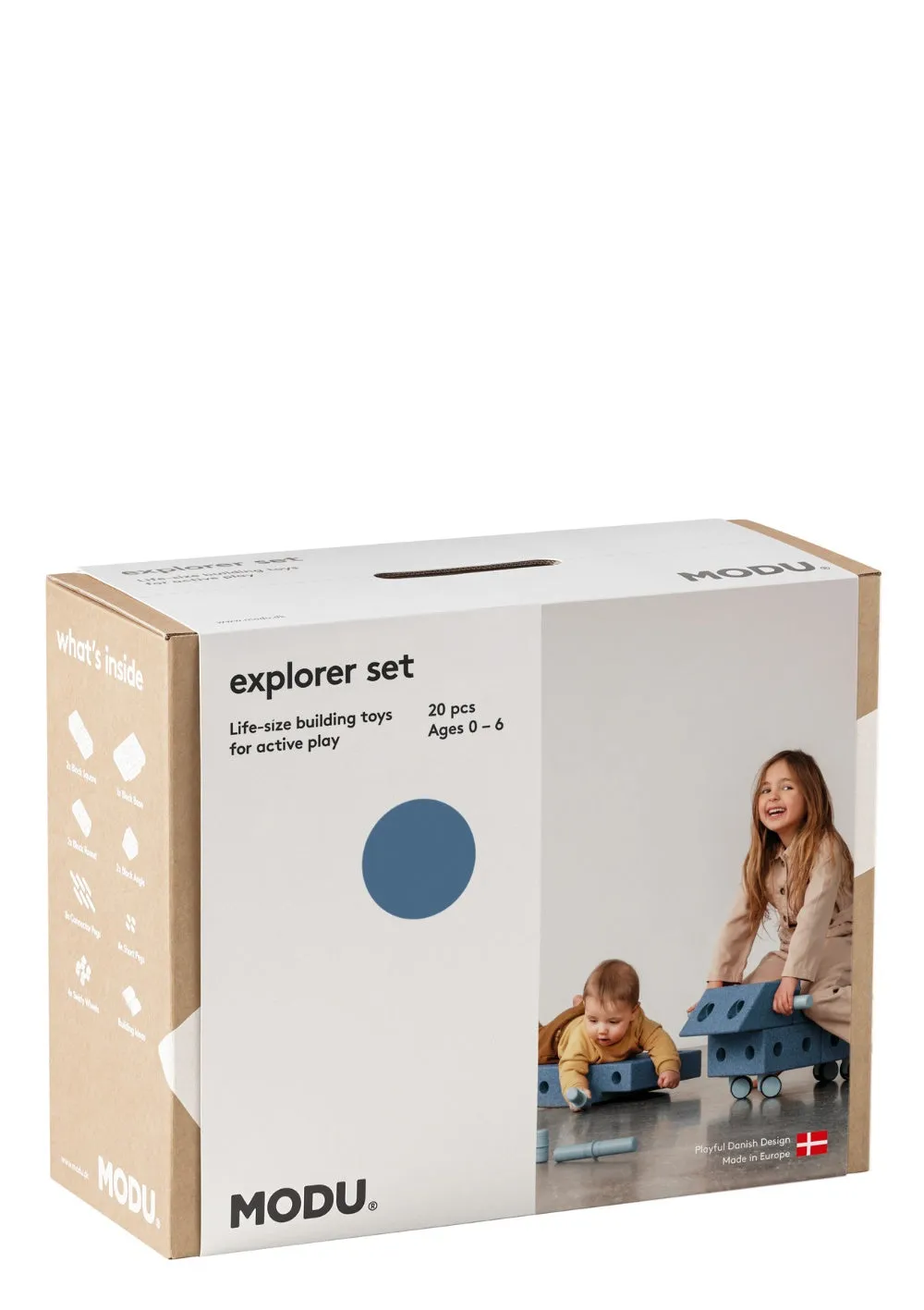 Bauspielzeug 'Explorer-Set' 20-teilig Deep Blue / Sky Blue