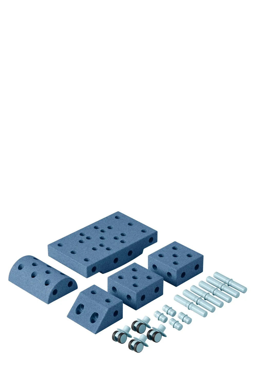 Bauspielzeug 'Explorer-Set' 20-teilig Deep Blue / Sky Blue