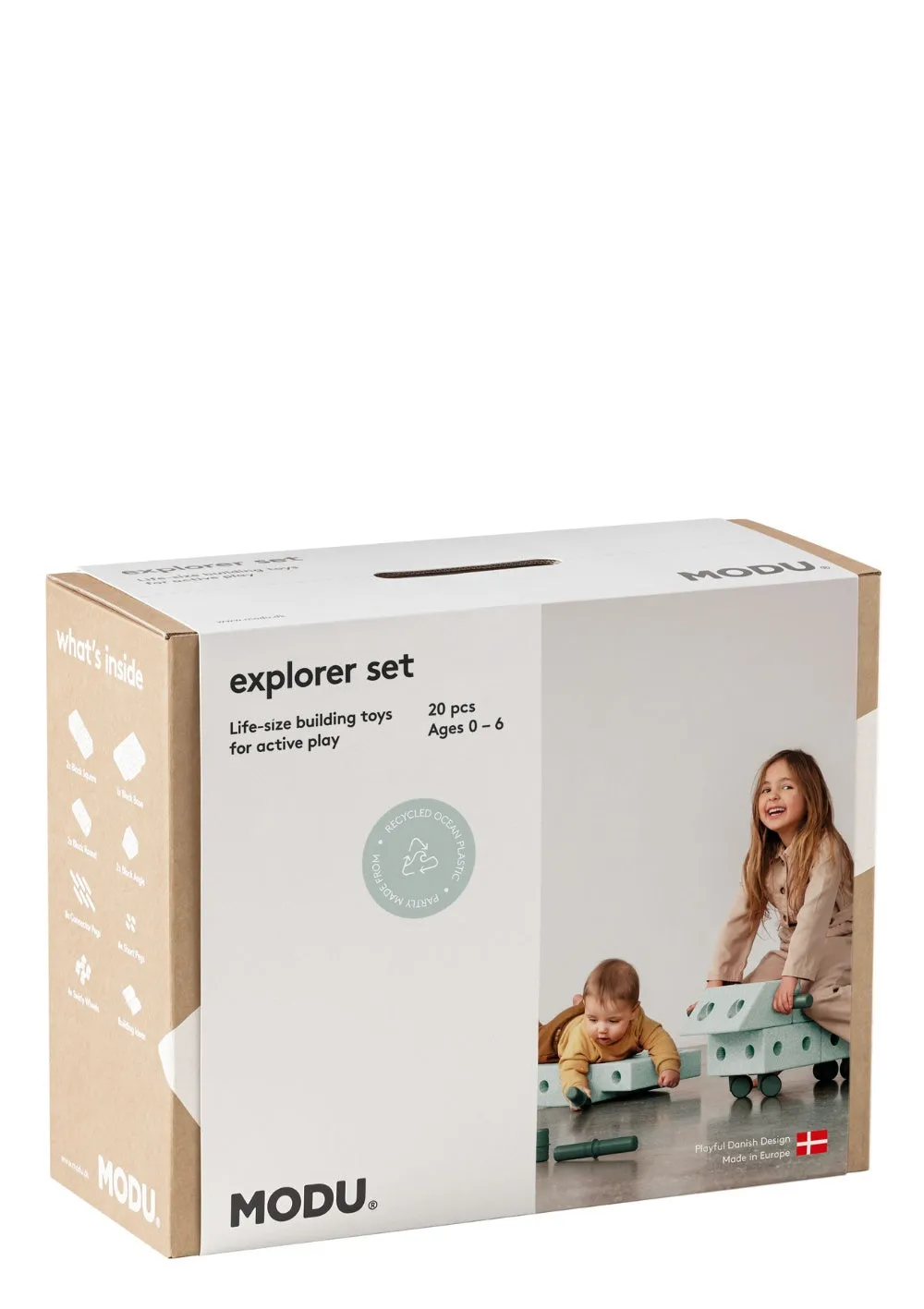 Bauspielzeug 'Explorer-Set' 20-teilig Ocean Mint / Forest Green