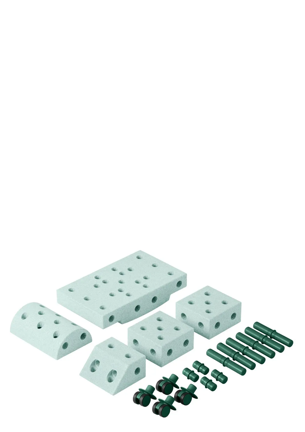 Bauspielzeug 'Explorer-Set' 20-teilig Ocean Mint / Forest Green