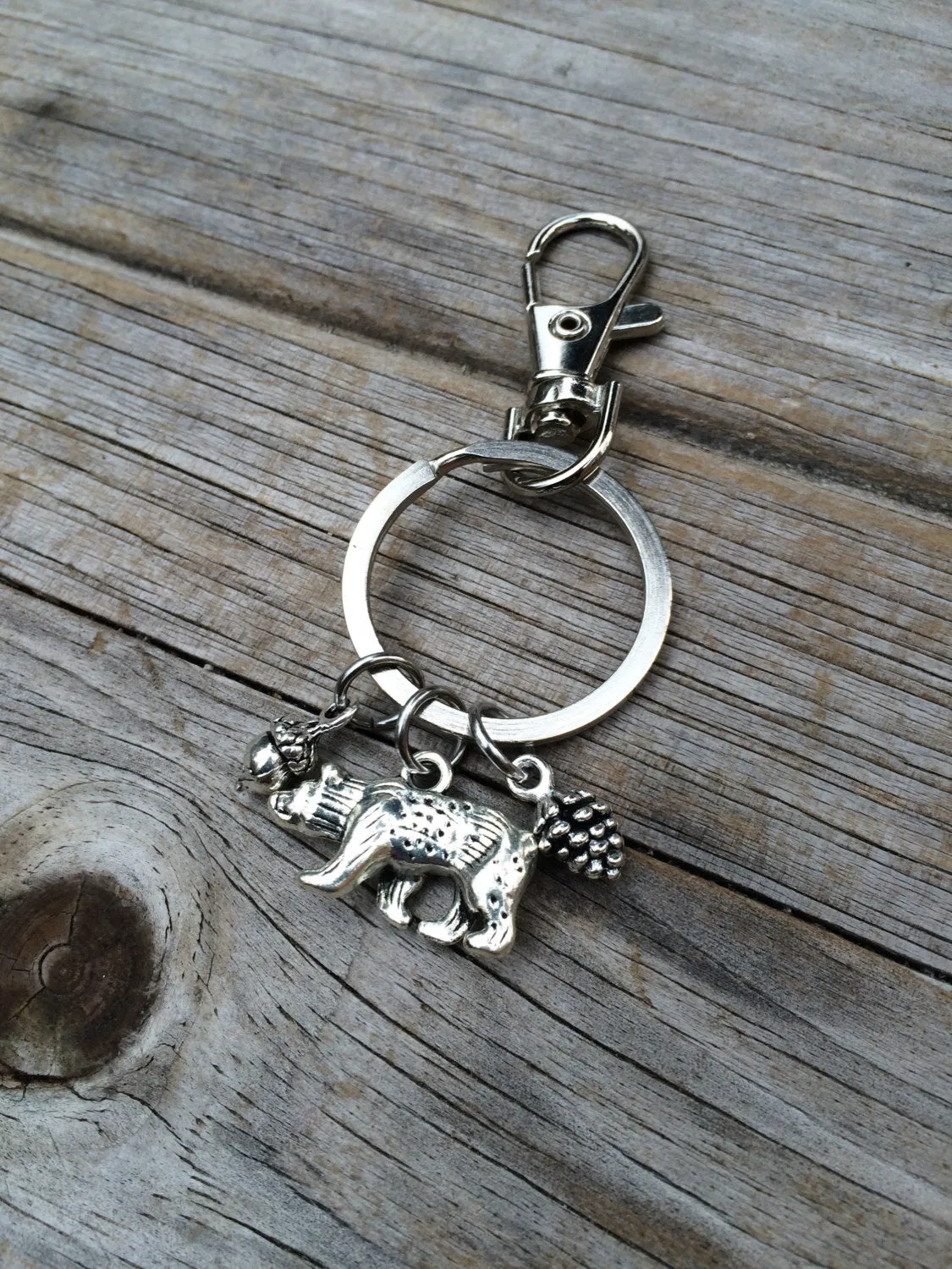 Bear Charm Keychain
