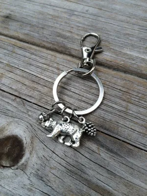 Bear Charm Keychain