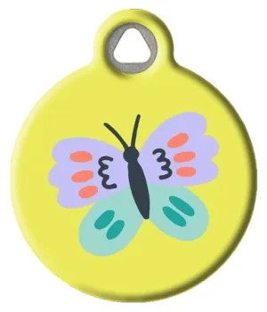 Beautiful Butterfly Pet ID Tag