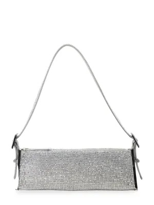 Benedetta Bruzziches Joy Rhinestone Handbag in Grigio