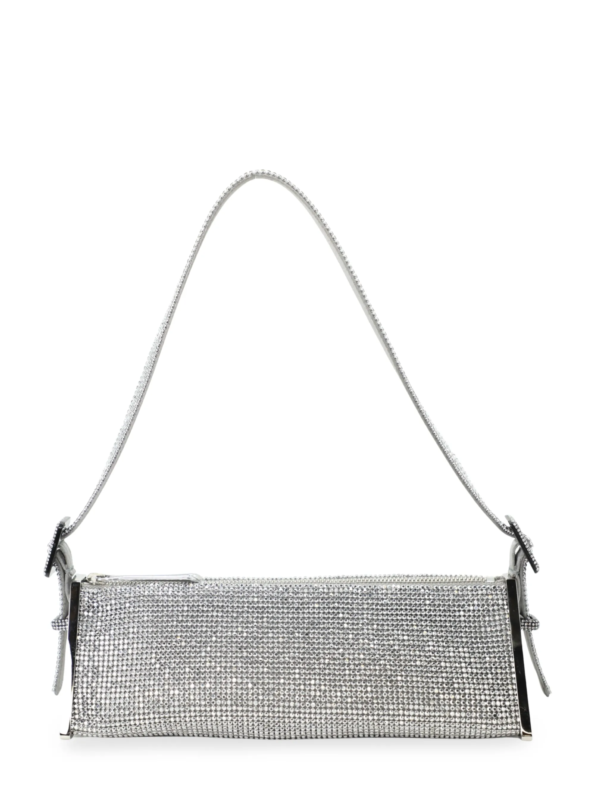 Benedetta Bruzziches Joy Rhinestone Handbag in Grigio