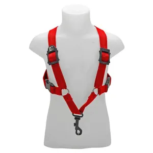 BG Alto & Tenor Sax Small Comfort Harness ~ Red ~ Snap Hook