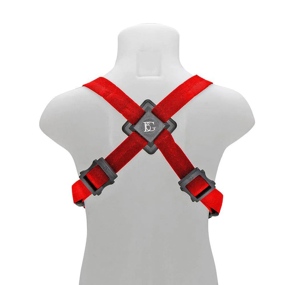 BG Alto & Tenor Sax Small Comfort Harness ~ Red ~ Snap Hook