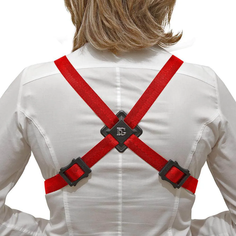 BG Alto & Tenor Sax XL Womens Comfort Harness ~ Red ~ Snap Hook