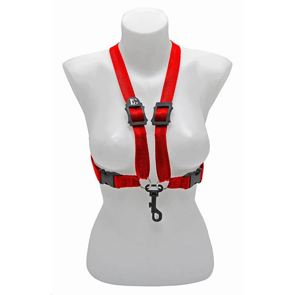 BG Alto & Tenor Sax XL Womens Comfort Harness ~ Red ~ Snap Hook