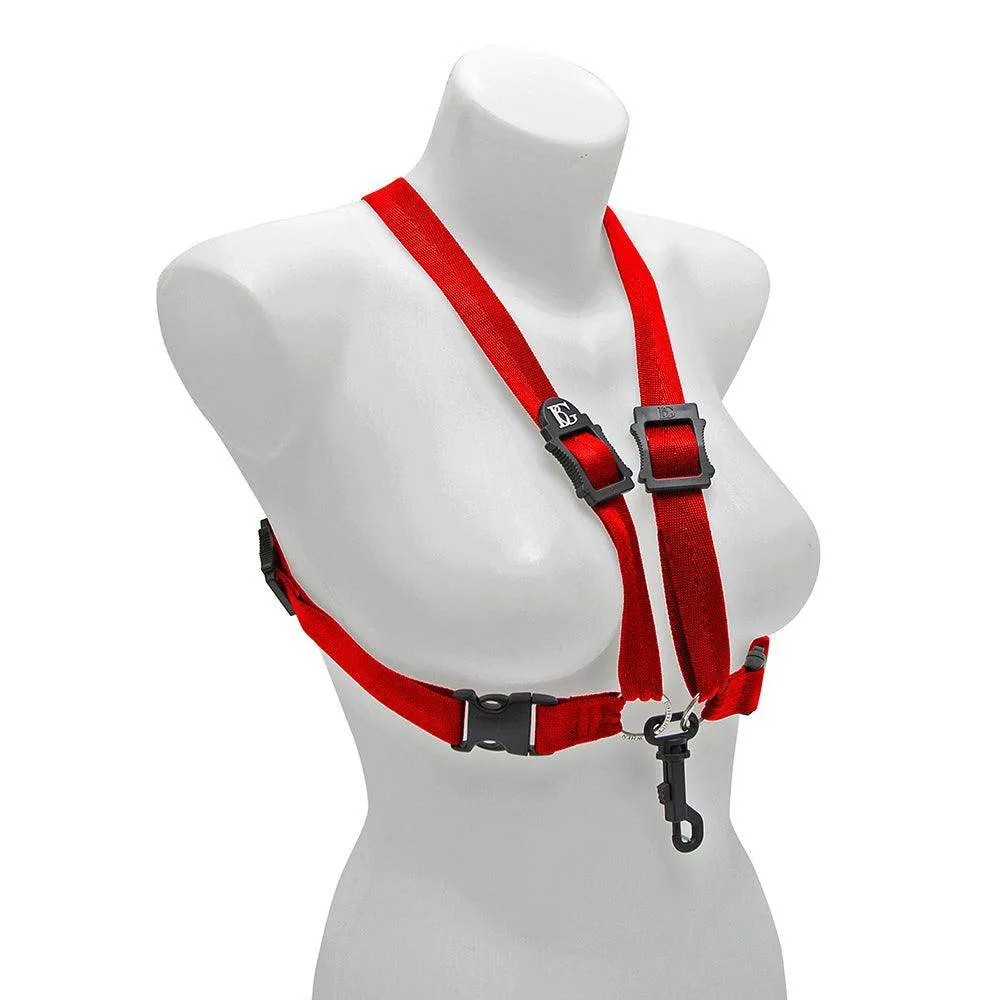 BG Alto & Tenor Sax XL Womens Comfort Harness ~ Red ~ Snap Hook
