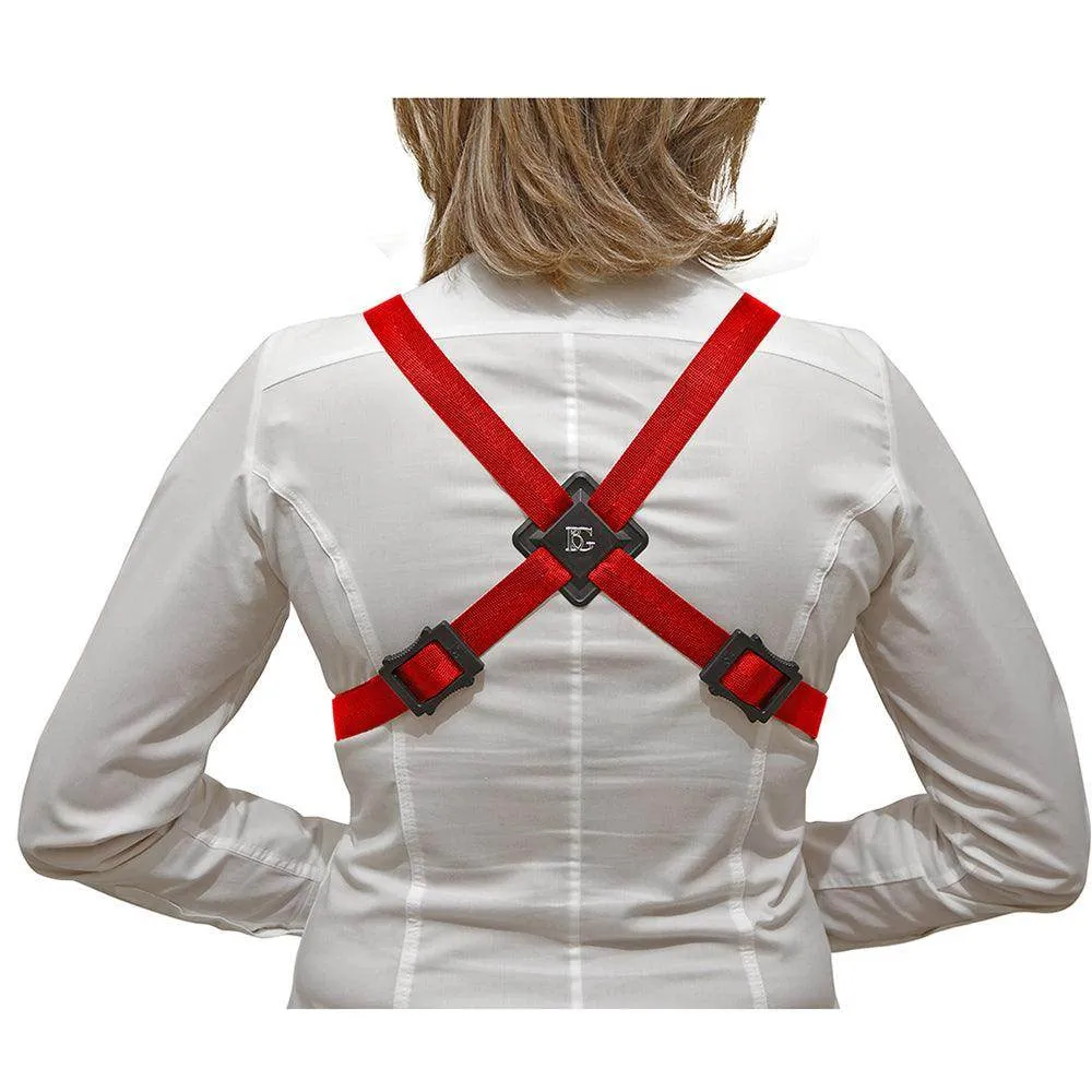 BG Alto, Tenor and Baritone Saxophone Harness Women Large Red Coated Metal Hook