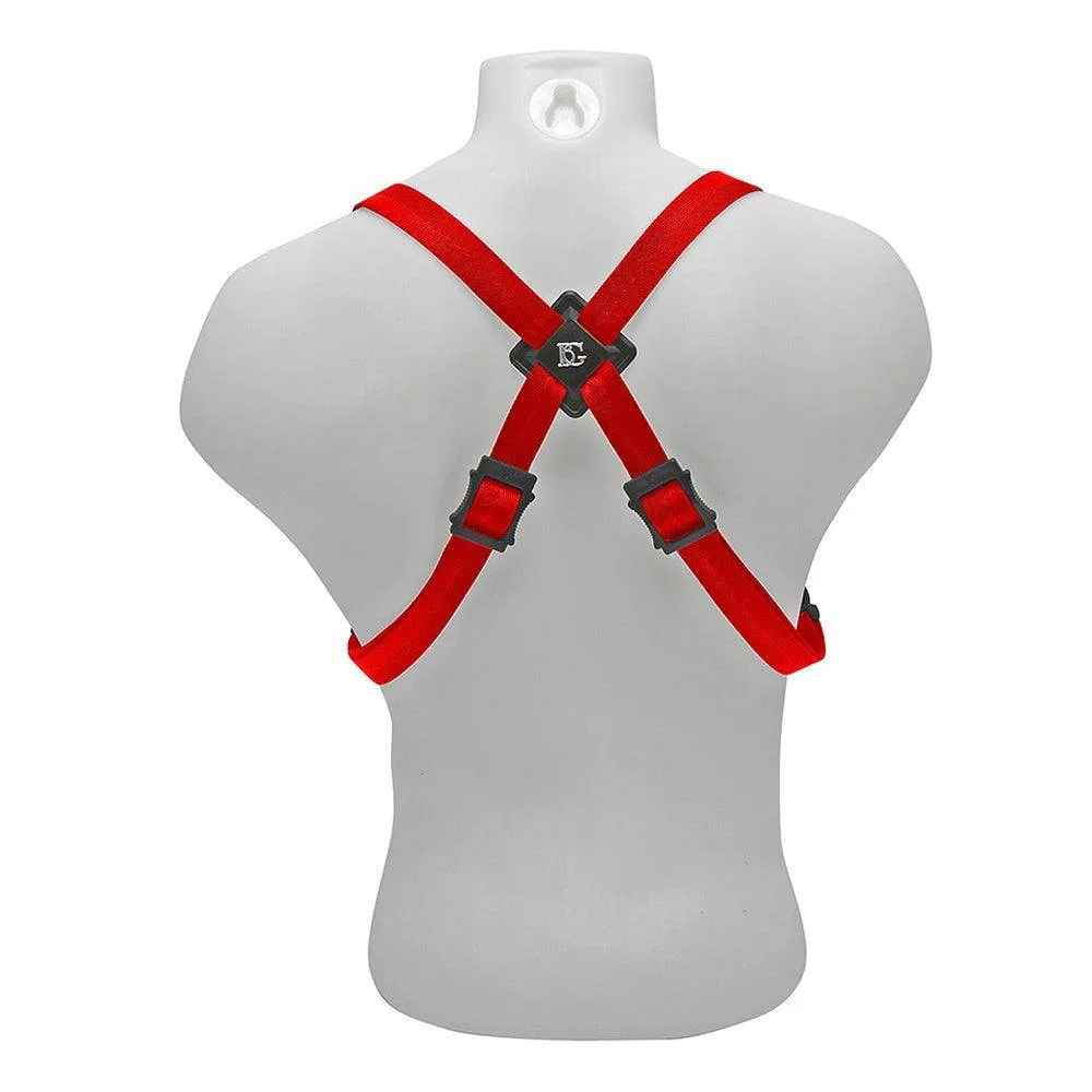 BG Alto, Tenor and Baritone Saxophone Harness Women Large Red Coated Metal Hook