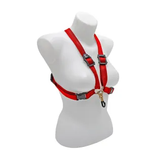 BG Alto, Tenor and Baritone Saxophone Harness Women Large Red Coated Metal Hook
