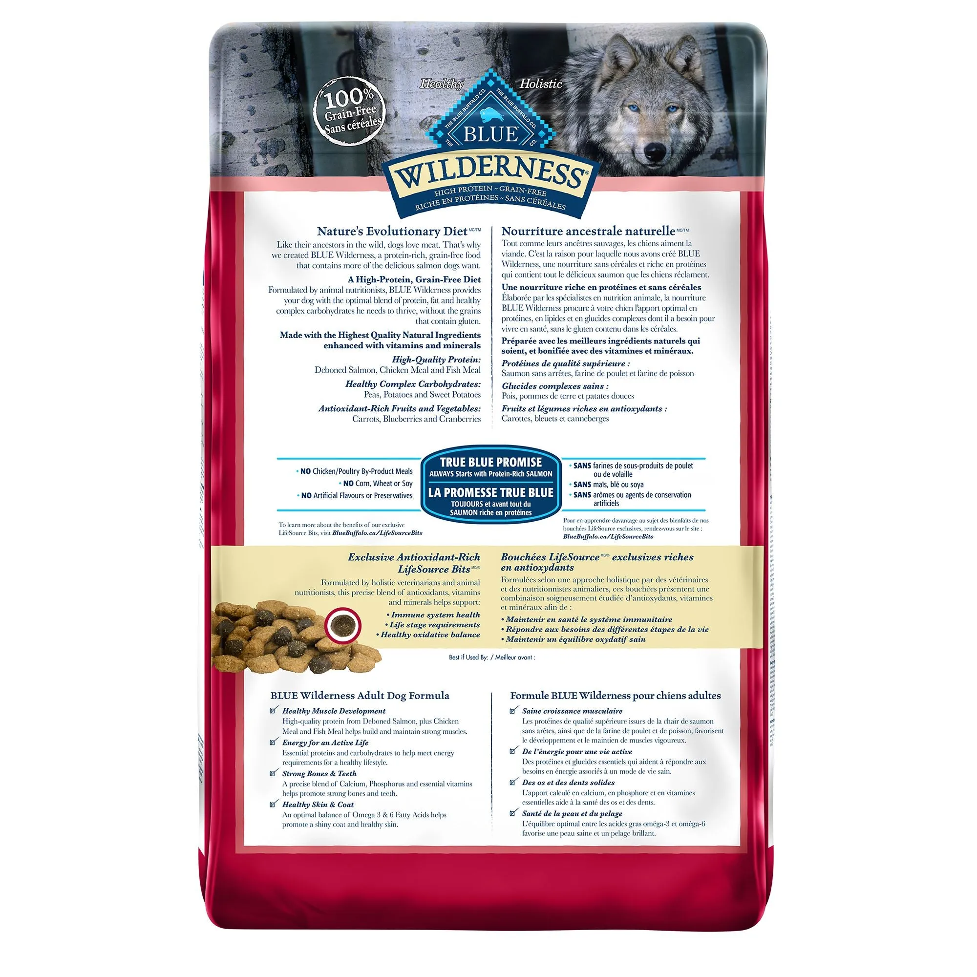 Blue Buffalo Wilderness Adult Salmon 10.89kg Dog Food