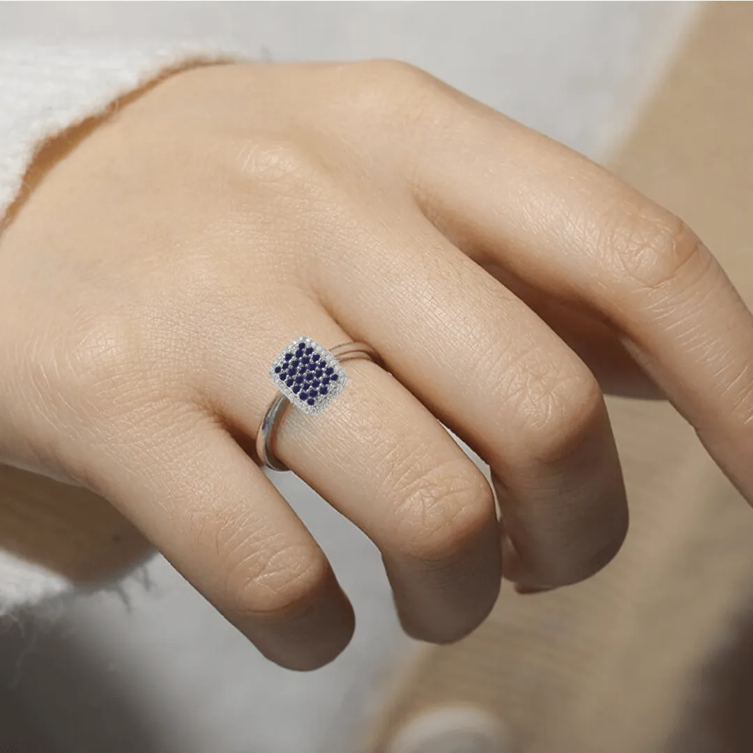 Blue Sapphire Statement Ring