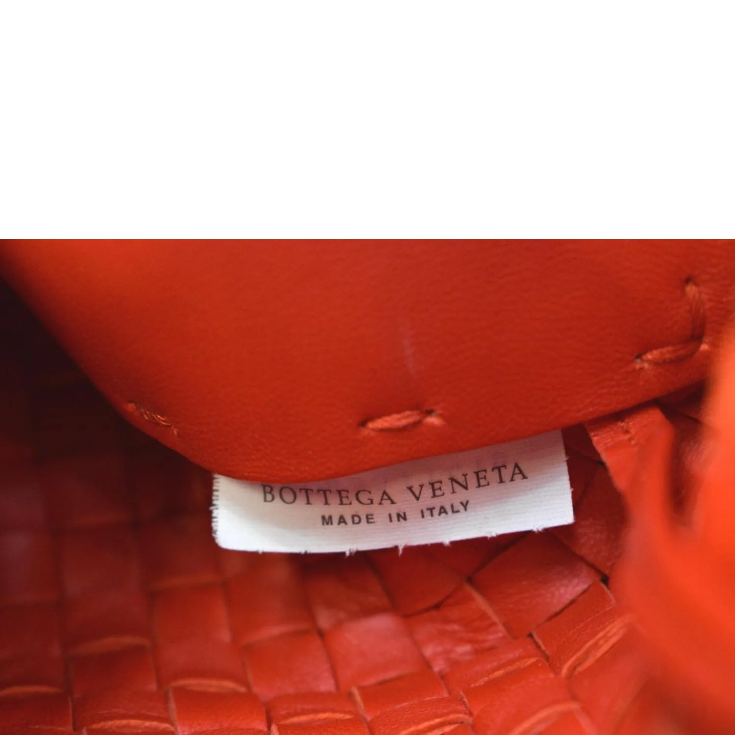 BOTTEGA VENETA Medium Cabat Intreccio Leather Tote Bag Red