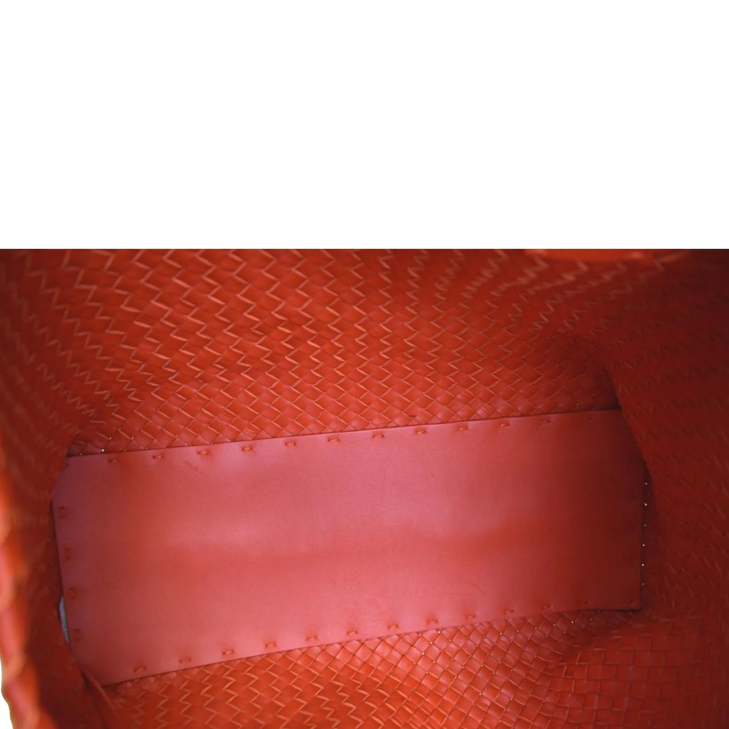 BOTTEGA VENETA Medium Cabat Intreccio Leather Tote Bag Red