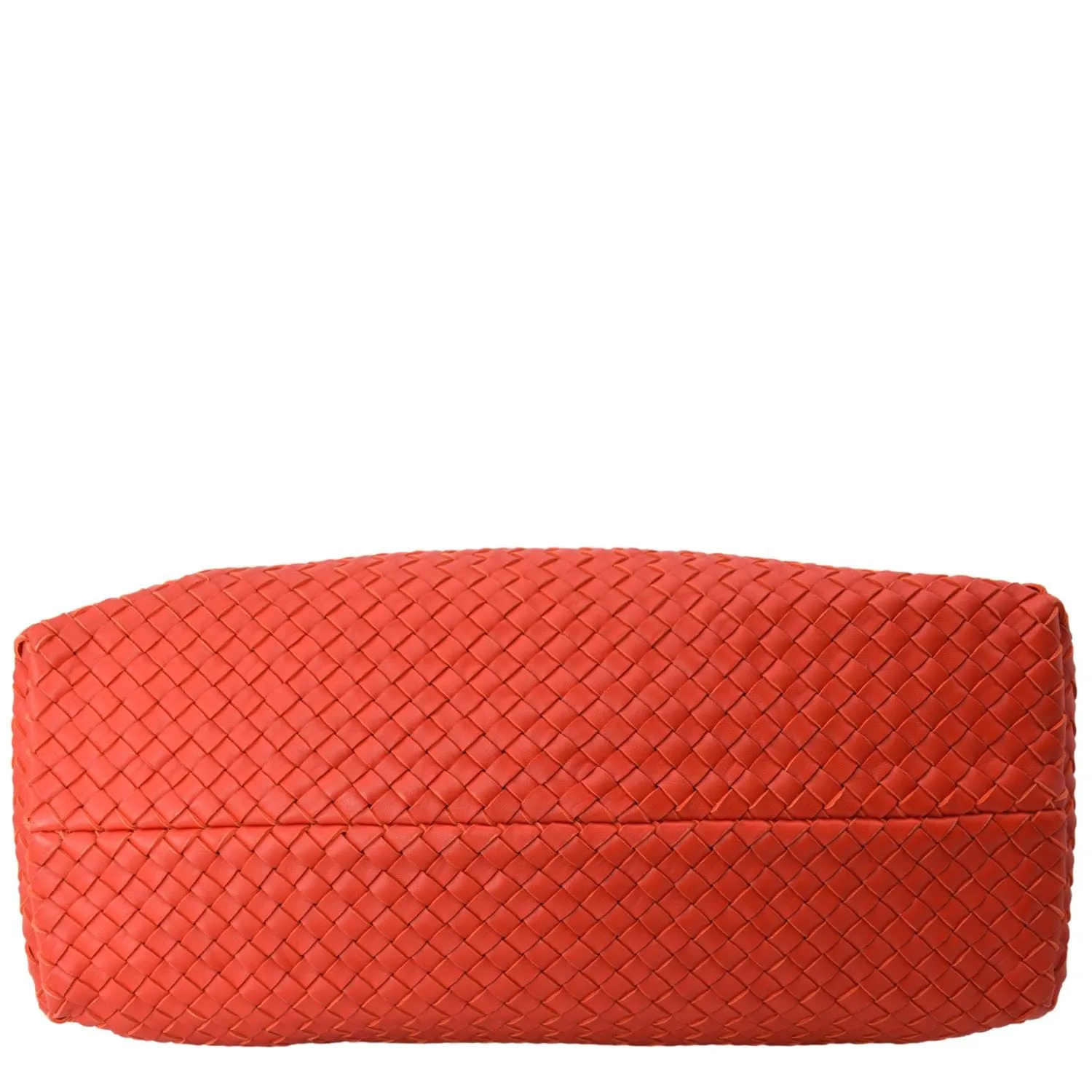 BOTTEGA VENETA Medium Cabat Intreccio Leather Tote Bag Red