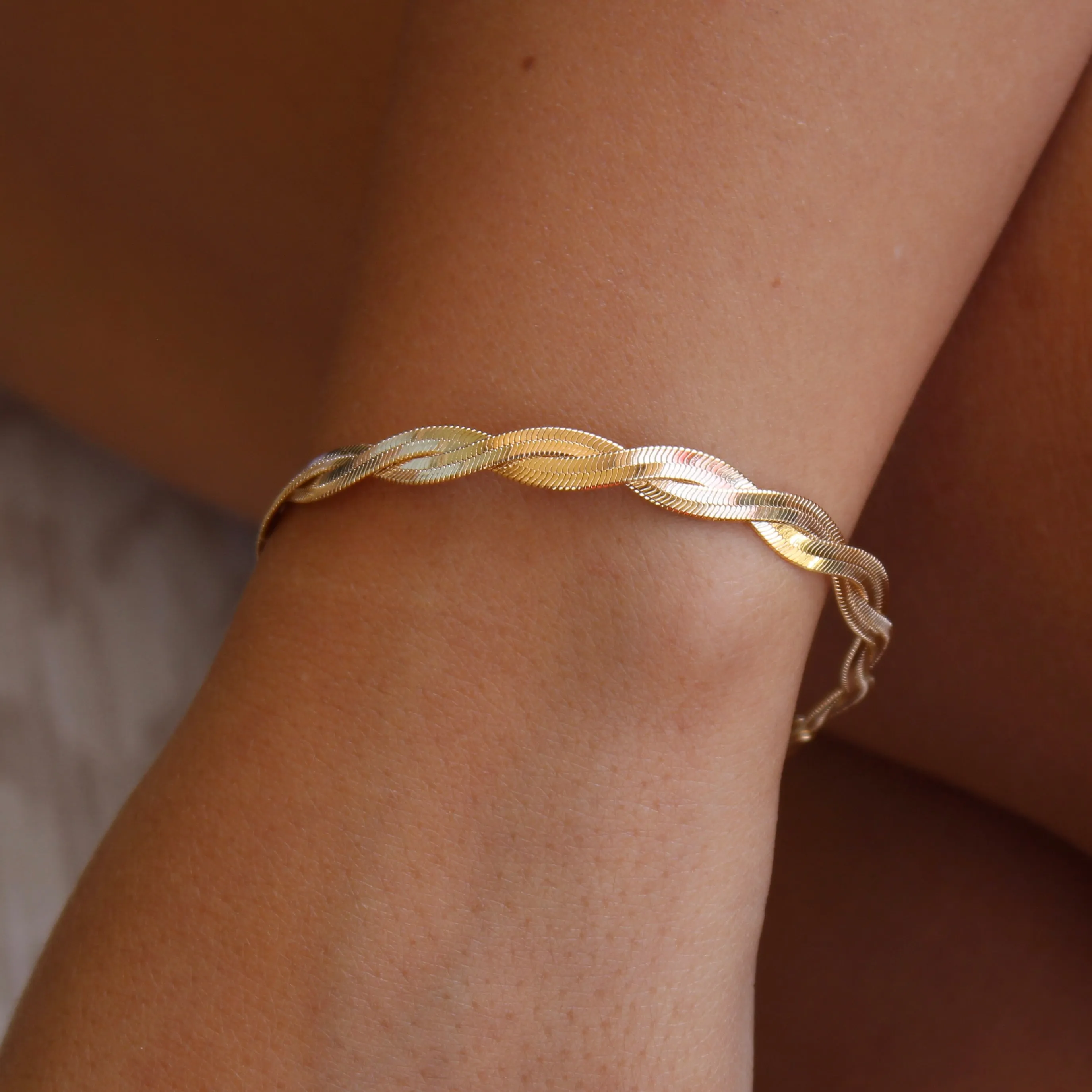 Braided Snake Chain Bracelet