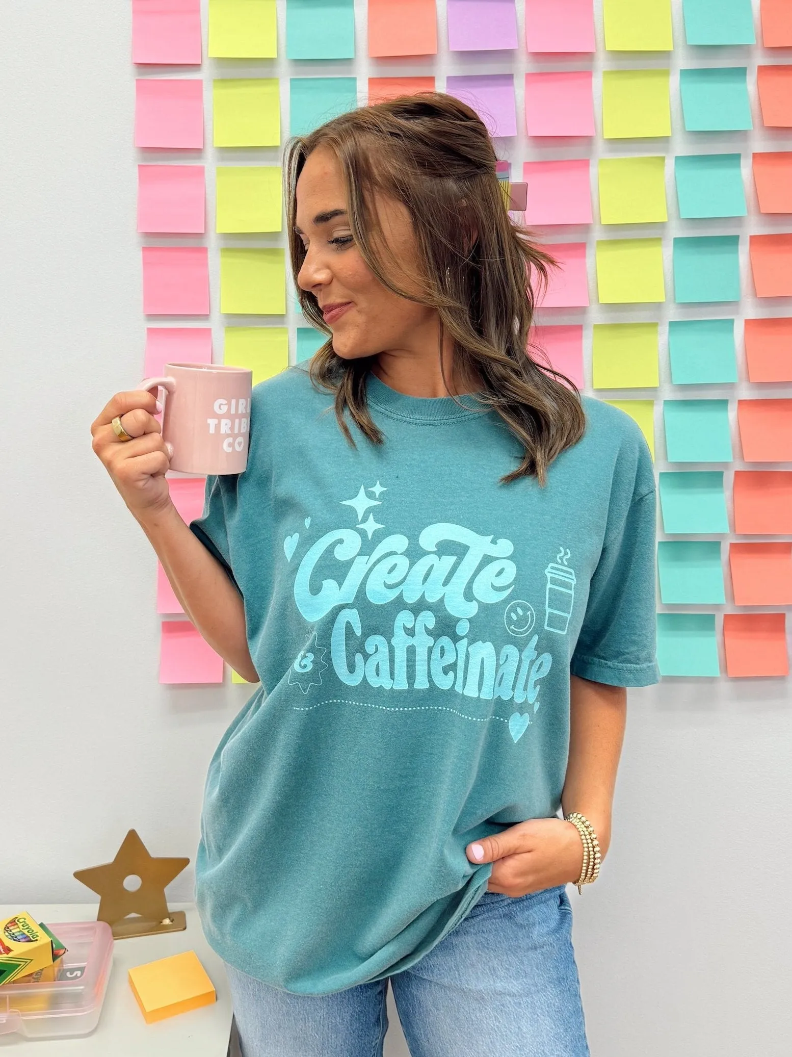 Brain Breakdowns: Create And Caffeinate Tee