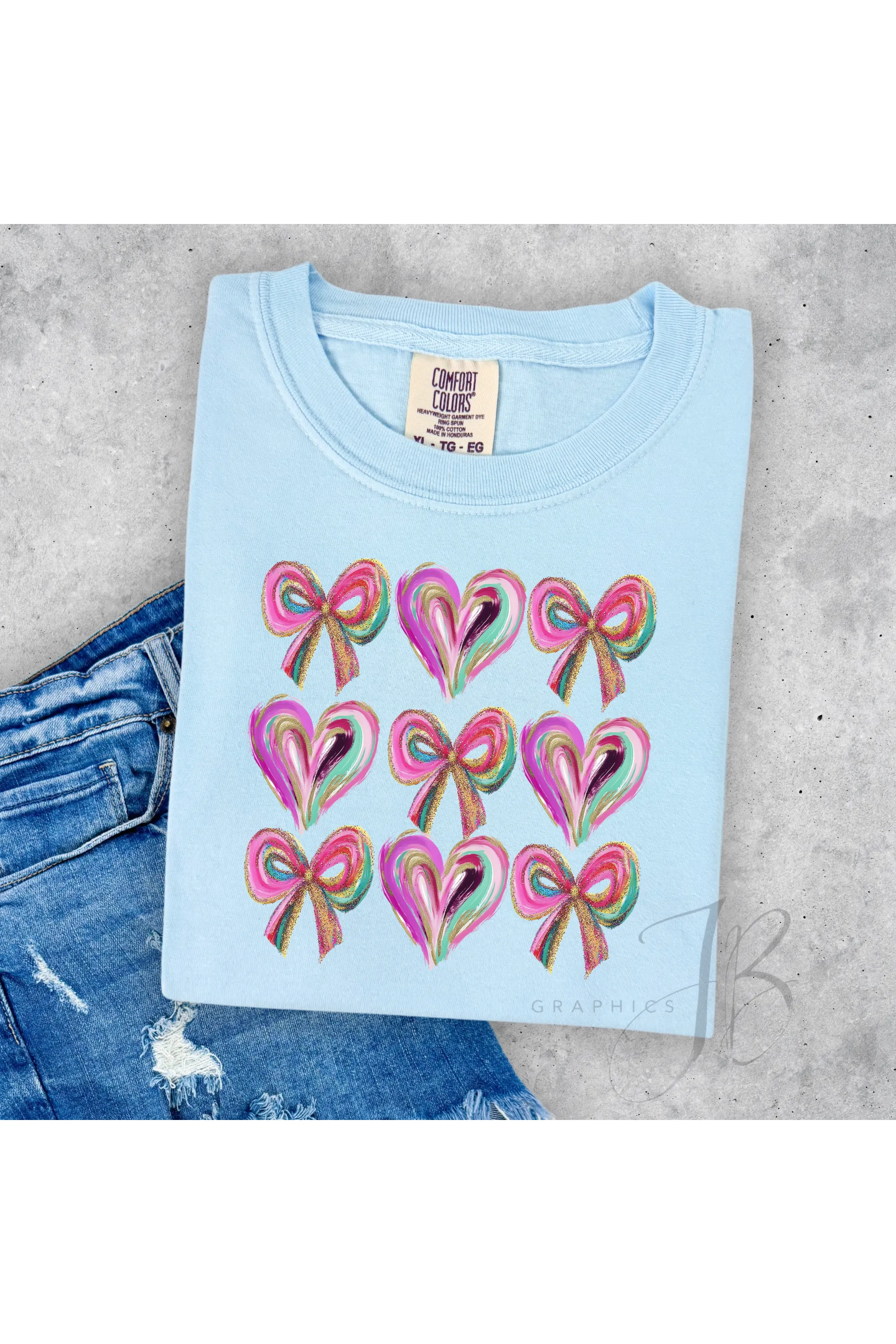Brushstroke Heart Comfort Colors T-Shirt