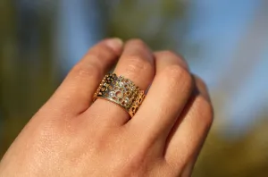 Bubble Diamond Band