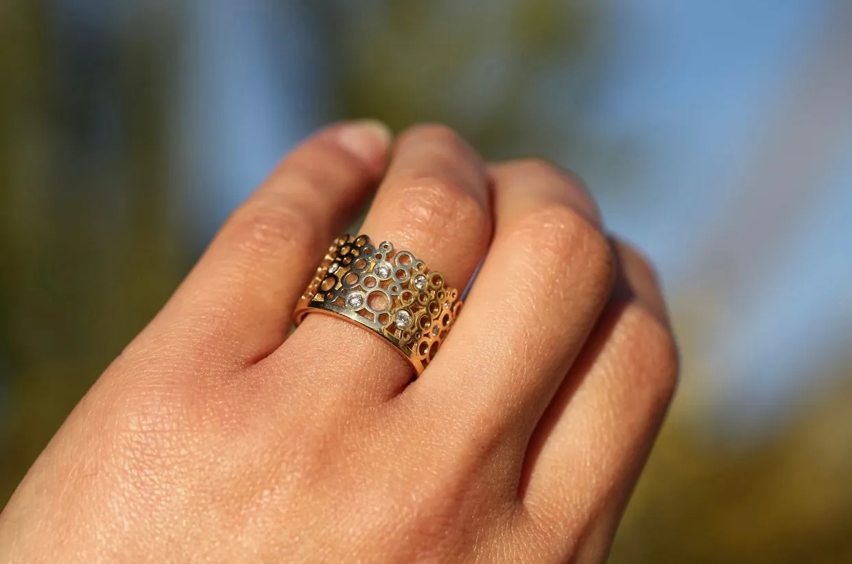 Bubble Diamond Band