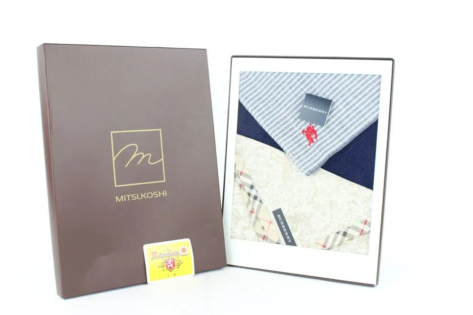 Burberry Nova Check Double Twin Towel Box Set 230565