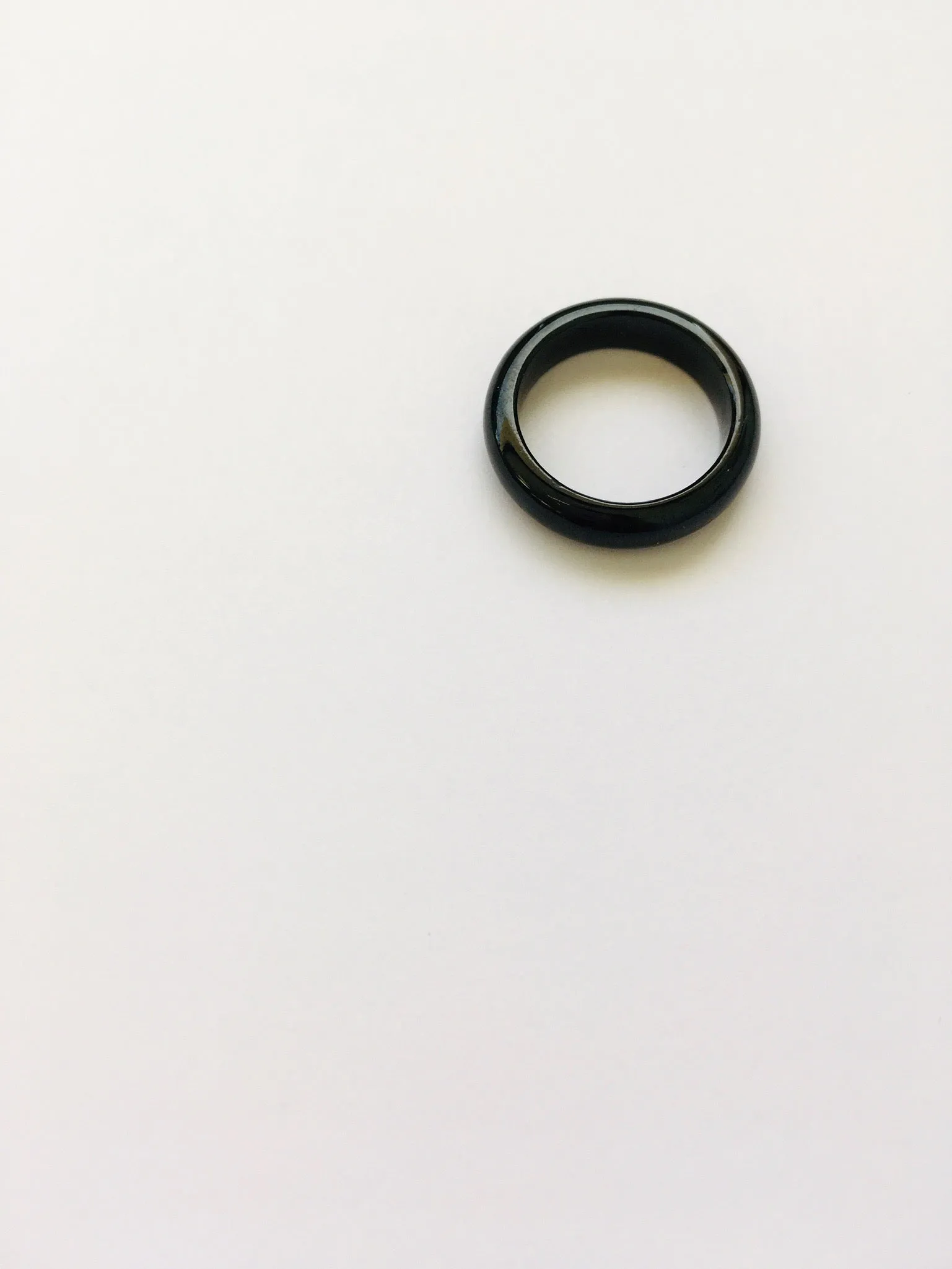 Burmese Black Jadeite 6mm Comfort Fit Band
