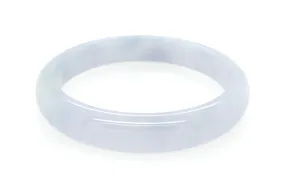 Burmese Icy Jadeite Comfort Fit Bangle