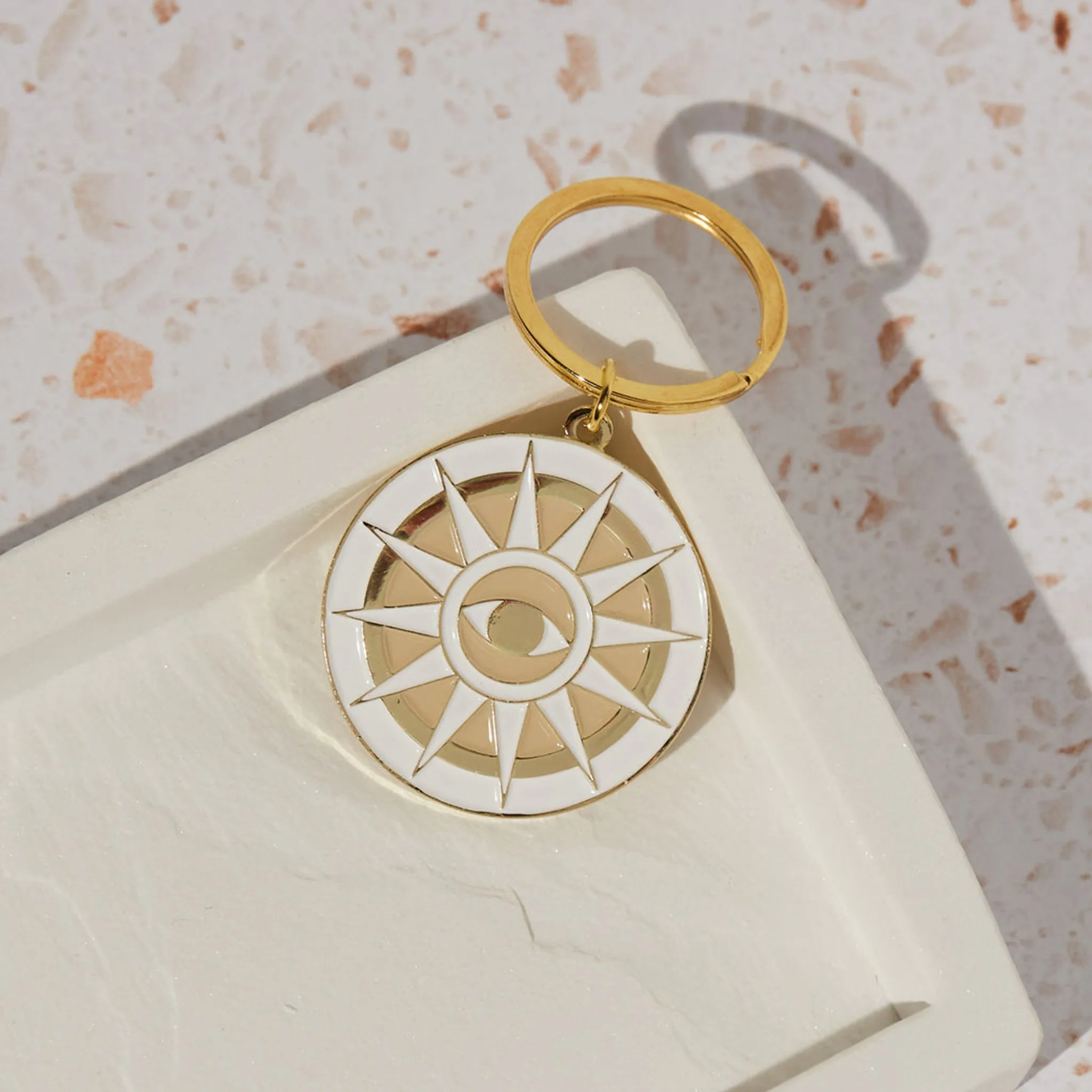 Cai & Jo Mati Enamel Key Chain