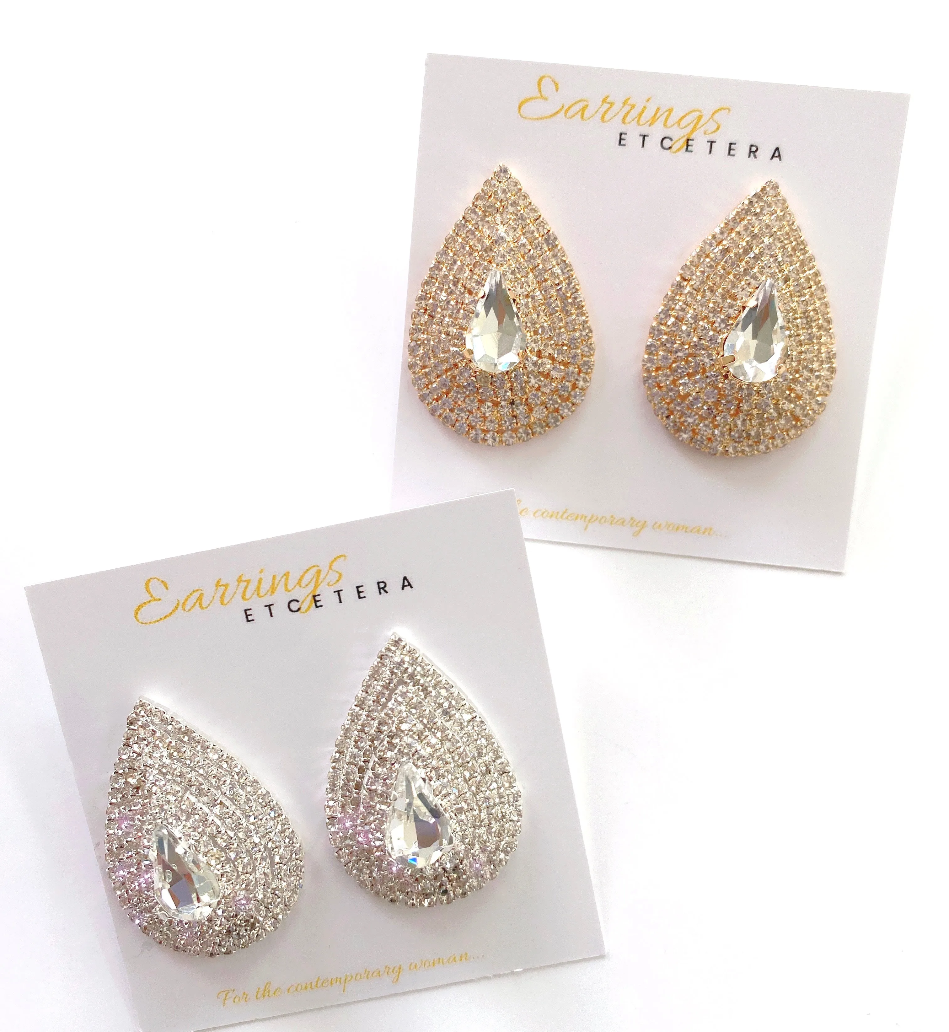 CAROL BRIDAL STUD EARRINGS